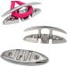 Shenghuiss 5 Stainless Steel Boat Flip Up Cleat - 2 Pcs | Deck Flush Mount Mooring Rope Cleat with Fasteners - Buy Online on SooperMarket.com