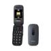 Panasonic KX-TU446EXG Senior cell phone without a contract (SOS emergency call button shockproof language amplifier large separate keys large font and number display) gray gray single