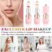 Crystal Jelly Flower Lipstick Set Long Lasting Color Changing Lip Balm with Nutritious Formula, Kawaii Makeup Clear Lipstick with Flower Inside - 2PCS - Buy Online on SooperMarket.com