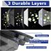 Black Disposable Face Masks - 3 Ply Layer | 10-Pack Protective Dust Cover for Office & Restaurant Use - Buy Online on SooperMarket.com