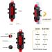 Outair USB Rechargeable Bike Light Set - Front and Rear Bicycle Lights with 5 LEDs, 4 Modes, Cycling Safety Warning Lamp - White, Red, Blue - Buy Online on SooperMarket.com