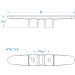Seachoice 6 Plastic Boat Dock Cleat with Black Finish - Anchor Line Cleat - Buy Online on SooperMarket.com