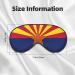 Arizona Flag Soft Sleep Eye Mask | Breathable Travel Eye Patch for Women | Perfect Relaxation Gift - Buy Online on SooperMarket.com