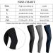 Geyoga 3 Pairs Full Compression Leg Sleeves | UV Protection | Outdoor Sports Cycling | Black Navy Blue Dark Grey | Medium - Buy Online on SooperMarket.com
