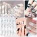 WACURRENTHYD 5Pcs Nail Art Liner Brushes Set - Thin Nail Gel Polish Painting Brushes for Precise Nail Art Designs (7/9/11/15/18mm) - Buy Online on SooperMarket.com