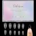 Almond Shaped Nail Tips 500Pcs Clear Acrylic Medium Nails Full Cover with Case for DIY Nail Art 10 Sizes