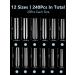 Lionvison 3XL Clear Extra Long Square False Nails Set - 240 Pcs | 12 Sizes Full Cover Press On Tips for Acrylic Nails & Manicure - Buy Online on SooperMarket.com