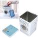Powder Detergent Container Powdered Laundry Detergent Container with Lid Large Capacity Laundry Detergent Container Washing Machine Modeling with Perspective Window for Storage - Buy Online on SooperMarket.com
