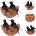 Toddmomy Rattan Swallow Nest Bird Statue - Realistic Outdoor Ornament for Garden Decor | Ideal for Bird Lovers - Buy Online on SooperMarket.com