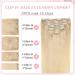 Vlasy Clip in Human Hair Extensions 16 Light Blonde - 7 Pieces Seamless Thick Weft Real Hair Extensions for Women - 80g - Buy Online on SooperMarket.com