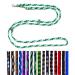 Dog linen small dogs up to 15 kg / double brick 4-way adjustable 2.40m / 2.80m / 3.50m guiding leash very light & robust (2.40m 3-way adjustable Reno (green-white purple)) 2.40m 3-Fach adjustable Reno (Gr n-Weiß-Lila)