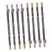 BELLIFFY 8pcs Wooden Beauty Eyebrow Pencil Eye Brow Pencils for Women Eyebrow Makeup Tool 1 count (Pack of 1) Black