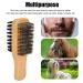 3-Part Wood Beard Brush | Double-Sided Soft & Hard Bristles for Grooming & Styling - Essential for Home & Salon - Buy Online on SooperMarket.com