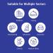 Meditrade Nitrile Examination Gloves - Medium Powder Free Hypoallergenic Heavy Duty Long Cuff Ambidextrous Disposable for Any Sector Bulk Buy (Large) (Violet) - Buy Online on SooperMarket.com