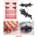 JSGHGDF Eyelashes Natural Look False Eyelashes Press on s Reusable Fake s with Glues for SET68 - Buy Online on SooperMarket.com
