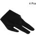 Patikil 3 Fingers Pool Gloves - Left & Right Hand Billiard Cue Glove for Carom, Snooker, and Pool - Black - Buy Online on SooperMarket.com