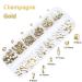 660Pcs Champagne Gold Crystal Rhinestones - Nail Art and Crafts DIY Accessories - Buy Online on SooperMarket.com