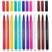 Gireatick 12PCS Matte Rainbow Colorful Liquid Eyeliner Set - Waterproof, High Pigmented Eyeliner Pen Set with Soft and Hyper Sharp Tip Brush - 12 Vibrant Colors - Buy Online on SooperMarket.com