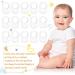 10PC Silicone Rings for Pacifier Chains - Soft Transparent Baby Pacifier Holders & Clips - Buy Online on SooperMarket.com