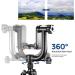 Neewer Professional Heavy Duty Metal Gimbal Tripod Head - 360 Degree Panoramic, 1/4'' Quick Release Plate, Bubble Level - for DSLR Cameras up to 30lbs - Buy Online on SooperMarket.com