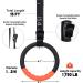 Teamaze Gymnastic Rings with Adjustable Straps - Non-Slip Pull Up Workout Rings for Home Gym Exercise - Orange - Buy Online on SooperMarket.com