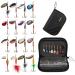 PLUSINNO Fishing Lures for Bass 16pcs Spinner Lures with Portable Carry Bag,Bass Lures Trout Lures Hard Metal Spinner Baits Kit multicolor
