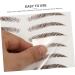 FOYTOKI 9 Sheets Waterproof Eyebrow Stickers Hairlike Eyebrows Brown Imitation Eyebrow 6d Transfer Stickers - Buy Online on SooperMarket.com