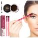 4D Multi Functional Eyebrow Brush  Eye Brow Concealer Contour Brush  Hair Stroke Brow Stamp Brush  Angled Eyebrow Brush and Eyebrow cream Set Concealer Contour Professional Eyebrow Brush