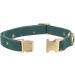 Yudote Soft Dog Collar for Medium Dogs Natural Cotton Mixed Fabric Sensitive Skin Friendly British Racing Green - 1 Pack - Buy Online on SooperMarket.com