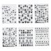 Halloween Nail Art Stickers Glow in The Dark Nail Decals 3D Self-Adhesive Fluorescent Nail Stickers Skull Spider Witch Ghost Pumpkin Bat Snake Nail Design for Women and Girls DIY Acrylic Nail