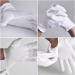 100% Cotton Gloves - 6 Pairs White Moisturizing Gloves for Women | Eczema Relief & SPA Use - Ideal for Jewelry Inspection & Archival Work - One Size Fits All - Buy Online on SooperMarket.com