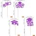 Rsstarxi 24 Pack 2024 Graduation Cupcake Toppers Glitter Congrats Grad 2024 Graduation Cap Diploma Cupcake Picks for Class of 2024 Graduation Theme Party Cake Decorations Purple - Buy Online on SooperMarket.com