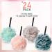 24 Pcs Soft Net Body Scrubber Sponge Balls - Bath Shower Loofahs Bulk for Kids, Men, and Women - Buy Online on SooperMarket.com