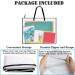 DPEI XUAN Art Portfolio Bag - 19x25 Inch Transparent White Poster Storage Organizer with Zipper and Handle - Ideal for Large Posters, Poster Boards, Paintings - 1 Pack - Buy Online on SooperMarket.com