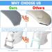 Potty Training Seat with Step Stool Ladder for Kids | Toddler Toilet Chair for Boys | Grey - Buy Online on SooperMarket.com