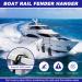 4 Pack Pontoon Boat Square Rail Mount Fender Bumper Hanger/Adjuster/Clip for Docking - Buy Online on SooperMarket.com