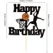 Blumomon Basketball Cake Decoration - 1 Piece Happy Birthday Shield Attachment for Sports Theme Party - Perfect for Young Girls - Buy Online on SooperMarket.com