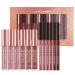PETANSY Matte Lipstick Set - 6 Nude Liquid Lipsticks with Matching Lip Liners | Waterproof Long Lasting Lip Gloss Gift Set for Women - Buy Online on SooperMarket.com