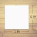12 x 12 Square Cardstock | 80lb Cover White Thick Card Stock Paper - Smooth Finish | For Scrapbooking Arts and Crafts Wedding Invitations Bussines Cards | 50 Cards Per Pack 12 x 12 Inches - Buy Online on SooperMarket.com