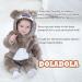 Doladola Unisex Baby Koala Romper | Flannel One Piece Pyjamas | 3-6 Months - Buy Online on SooperMarket.com