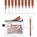Bianyo Sepia Pigment Ink Micro-Pen Fineliners Set - 9 Assorted Sizes with Zipper Pouch | Water-Resistant Archival Ink Pens for Drawing, Sketching, Bullet Journaling | Sepia 9pcs - Buy Online on SooperMarket.com