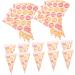 Beavorty 150 Pcs Popcorn Bag Cellophane Bags Cookies Bags Christmas Candy Cone Treat Bags Marshmallows Piping Bags Pink Candy Cookies Cone Bags Snack Cone Bags Disposable Child Paper Food - Buy Online on SooperMarket.com