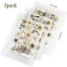Nuanchu 81 Pcs White Dried Pressed Flowers & Leaves for Resin Jewelry, Scrapbooking & Art - Larkspur, Gypsophila - Floral Decorations - White - Buy Online on SooperMarket.com