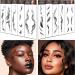 Bangs Tattoo Sticker 10 Styles Popular Waterproof Fake Hair Fringe Edge Tattoo Stickers  Novelty Wig Natural Fashion Look Beauty DIY Hair Curler For Women Girls and 10 Sheets Ordinary Temporary Tattoo Stickers(20 in 1)