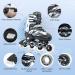 Adjustable Roller Blades Inline Skates for Kids & Adults | Light Up Outdoor Indoor Skates | Black Camo | Size Large (4-7 US) - Buy Online on SooperMarket.com