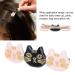 Cat Hair Clips - Resin Barrettes for Girls & Women | Cute, Sweet Hair Accessories for Daily, Party & Cosplay | Black/Pink - Buy Online on SooperMarket.com
