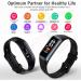 Fitness Tracker with Heart Rate Monitor | Sleep & Activity Tracker | 1.10''AMOLED Touch Screen Pedometer Watch - Bordeaux - Buy Online on SooperMarket.com