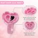 500pcs Pink Heart Shape Glue Rings for Eyelash Extensions - Disposable Smart Glue Cups by Narkysus - Buy Online on SooperMarket.com