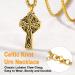U7 Women's Cremation Urn Necklace | Celtic Knot Dog Feet Wings & Crucifix Designs | Stainless Steel Pendant Jewelry for Men | Unique Memorial Gifts - Buy Online on SooperMarket.com