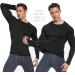 Men's Thermal Compression Shirt Fleece Lined Long Sleeve Athletic Base Layer - 5 Pack Large - Buy Online on SooperMarket.com
